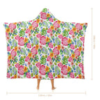 Bright Tropical Kids Hooded Blanket 100cm x 130cm