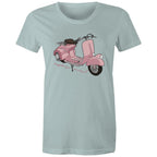 Explore More - Womens T-shirt Pale Blue Womens T-shirt Printed In Australia
