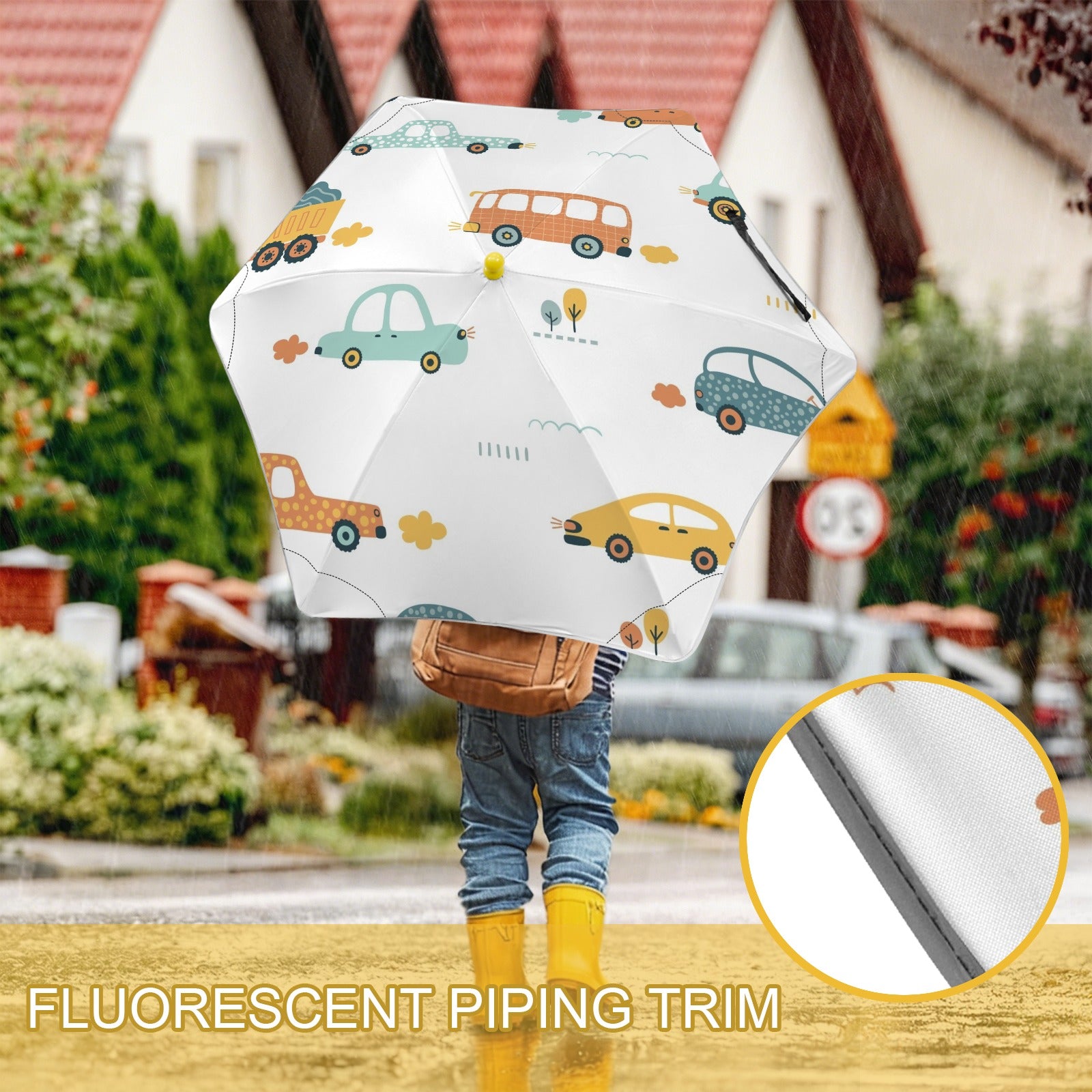 Cars Kids Safe Round Corner Umbrella Kids Safe Round Corner Umbrella Printed Offshore
