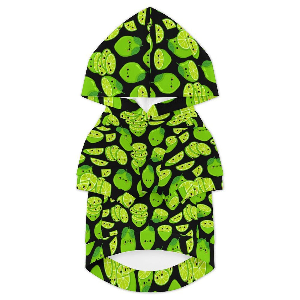 Cute Limes Pet Hoodie (Large Size)