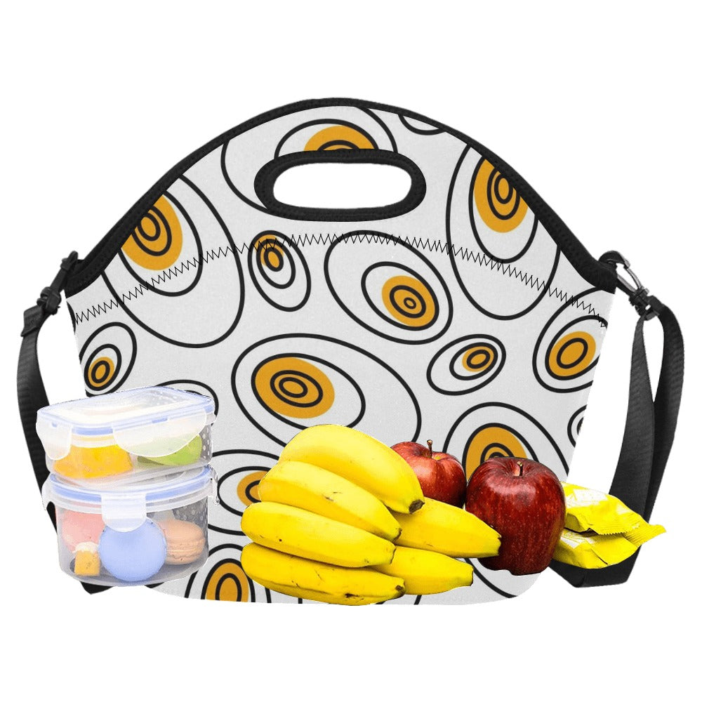 Abstract Eggs - Neoprene Lunch Bag Neoprene Lunch Bag Printed Offshore