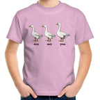 Duck Duck Goose - Kids Youth T-Shirt Pink Kids Youth T-shirt animal Games Printed In Australia