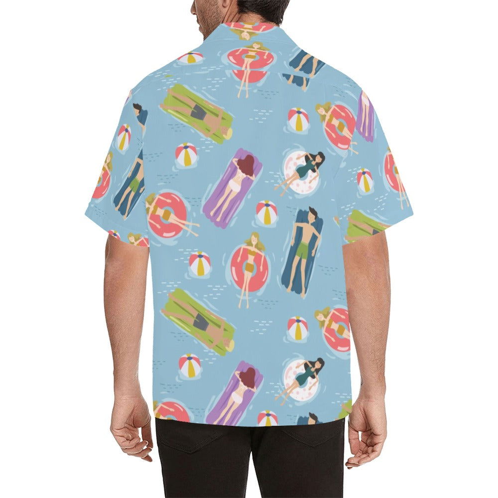 Beach Float - Mens Hawaiian Shirt