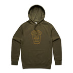 Life Is Better With Coffee - Mens Hoodie Army Mens Hoodie Coffee Printed In Australia