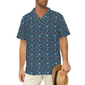 UFO's And Aliens Men's Short Sleeve Hawaiian Shirt Men's Hawaiian Shirt (New) Printed Offshore Sci Fi