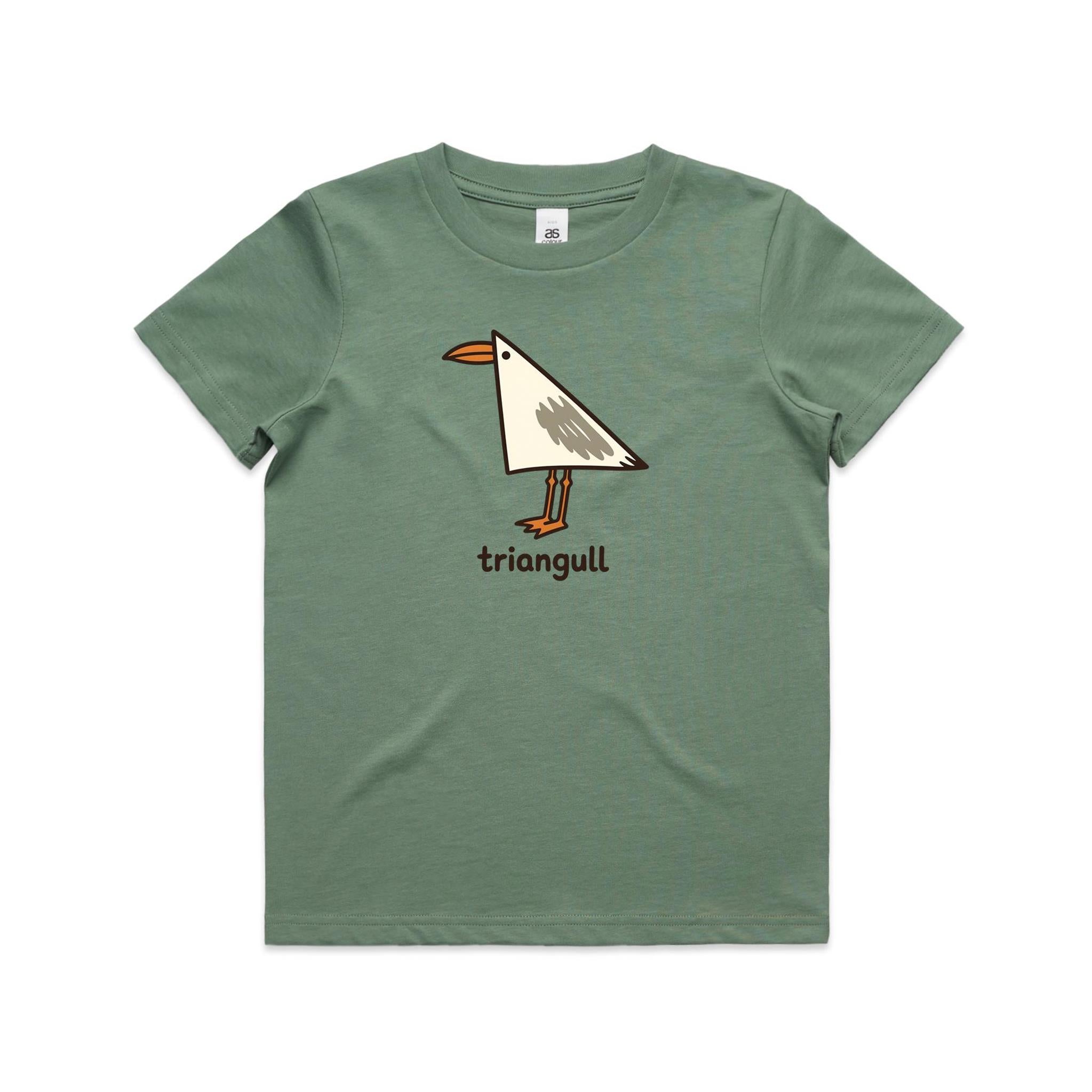 Triangull Geometry Seagull Kids AS Colour T-shirt