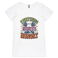 Everything Hurts And I'm Hungry, Gym Women's AS Colour V-Neck T-Shirt White Womens Active V-Neck T-shirt Fitness Food Printed In Australia