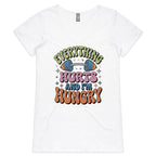 Everything Hurts And I'm Hungry, Gym - Womens V-Neck T-Shirt White Womens Active V-Neck T-shirt Fitness Food Printed In Australia