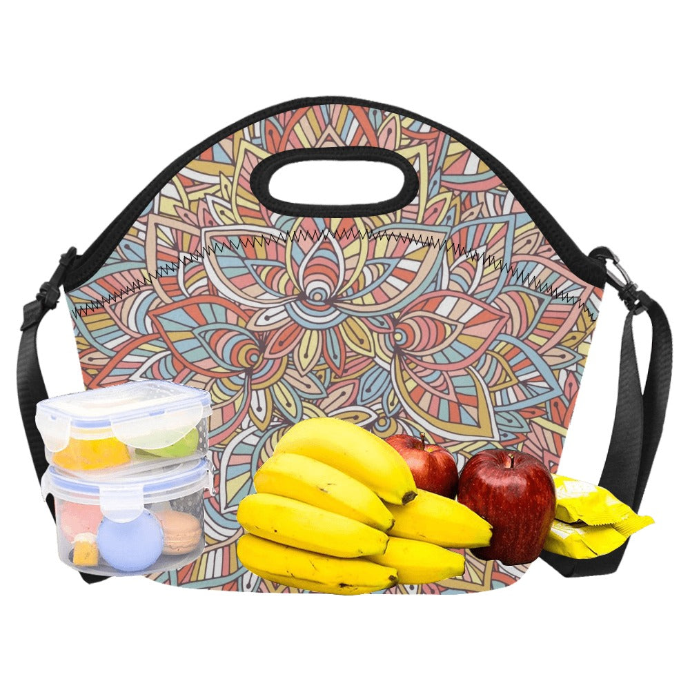 Colour Floral - Neoprene Lunch Bag Neoprene Lunch Bag Printed Offshore