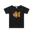 Gold Fish Periodic Table AS Colour Baby T-shirt