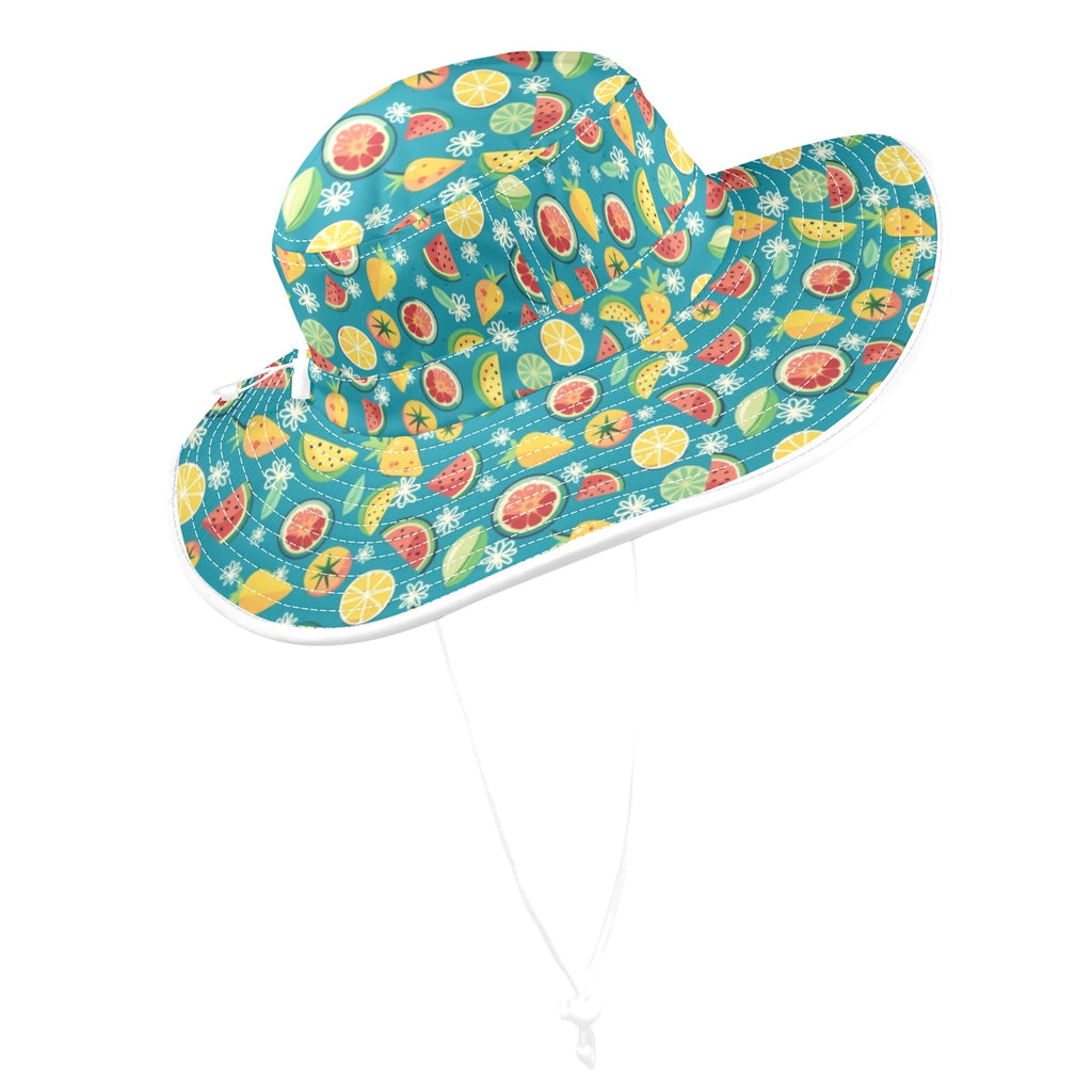 Summer Fruit Wide Brim Bucket Hat Wide Brim Bucket Hat Food Printed Offshore