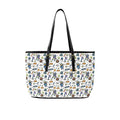 All About Space PU Leather Tote Bag Large One Size Leather Tote Bag-Large Printed Offshore Sci Fi Space