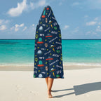 UFO's And Aliens Kids Hooded Blanket 100cm x 130cm Kids Hooded Blanket Printed Offshore Sci Fi