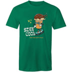 Stay Cool, Find Your Happy Place - Mens T-Shirt Kelly Green Mens T-shirt Printed In Australia