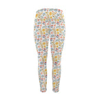 Boho Flowers And Leaves Women's High Waist Pockets Yoga Leggings Women's High Waist Pockets Yoga Leggings Plants Printed Offshore