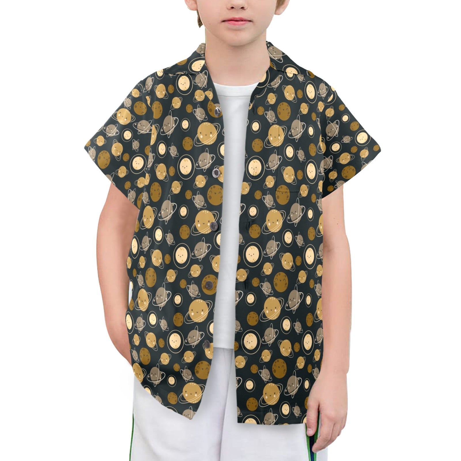 Planets Senior Kids Hawaiian Shirt