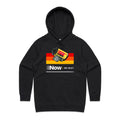 Camera Film, Now We Wait Women's AS Colour Hoodie Black Womens Hoodie Printed In Australia Retro