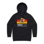 Camera Film, Now We Wait Women's AS Colour Hoodie Black Womens Hoodie Printed In Australia Retro