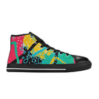 Bright And Colourful - Women's High Top Canvas Shoes