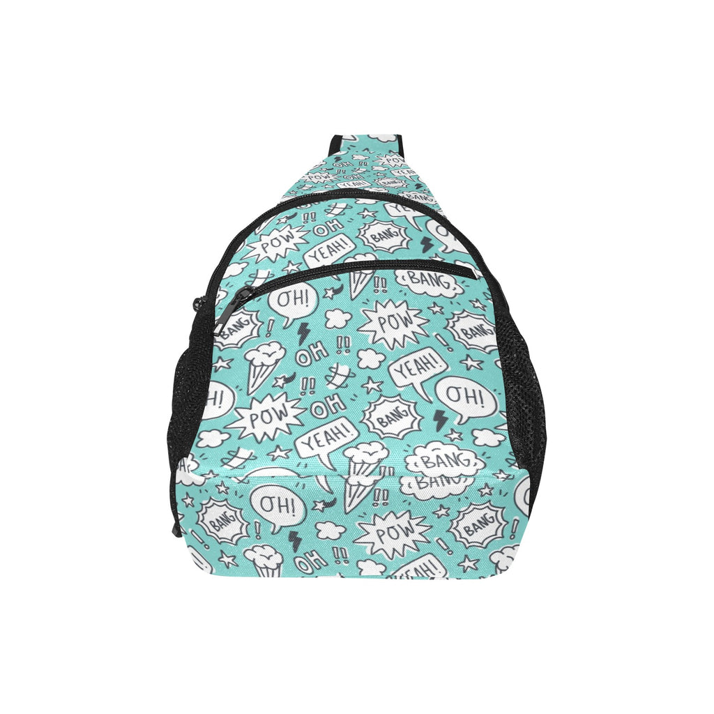 Comic Book Speech Bubbles - Chest Bag