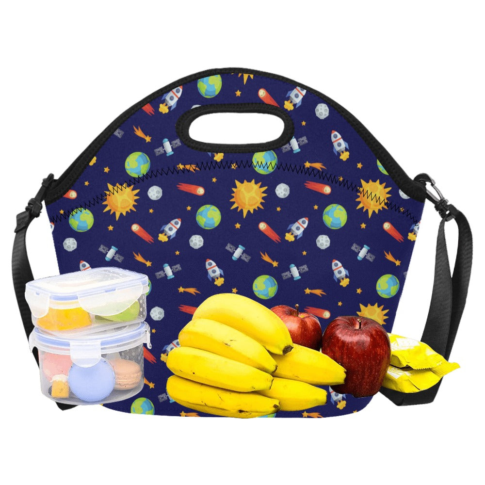 Busy Space - Neoprene Lunch Bag Neoprene Lunch Bag Printed Offshore