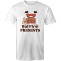 But First Presents, Santa In Chimney - Mens T-Shirt White