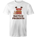 But First Presents, Santa In Chimney - Mens T-Shirt White