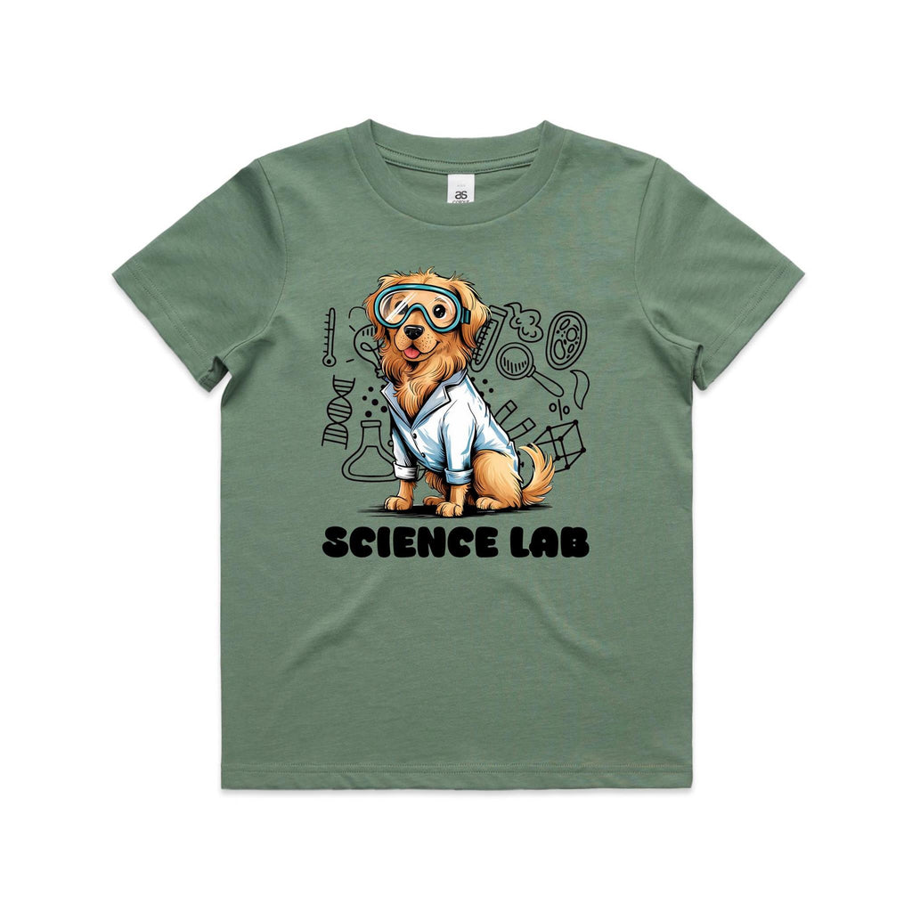 Science Lab, Dog Kids AS Colour T-shirt
