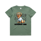 Science Lab, Dog Kids AS Colour T-shirt