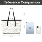 Paw Print PU Leather Tote Bag Large Leather Tote Bag-Large animal Printed Offshore