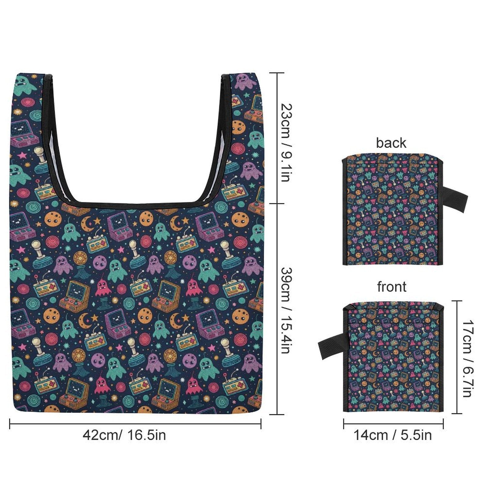 Space Arcade Foldable Shopping Bag