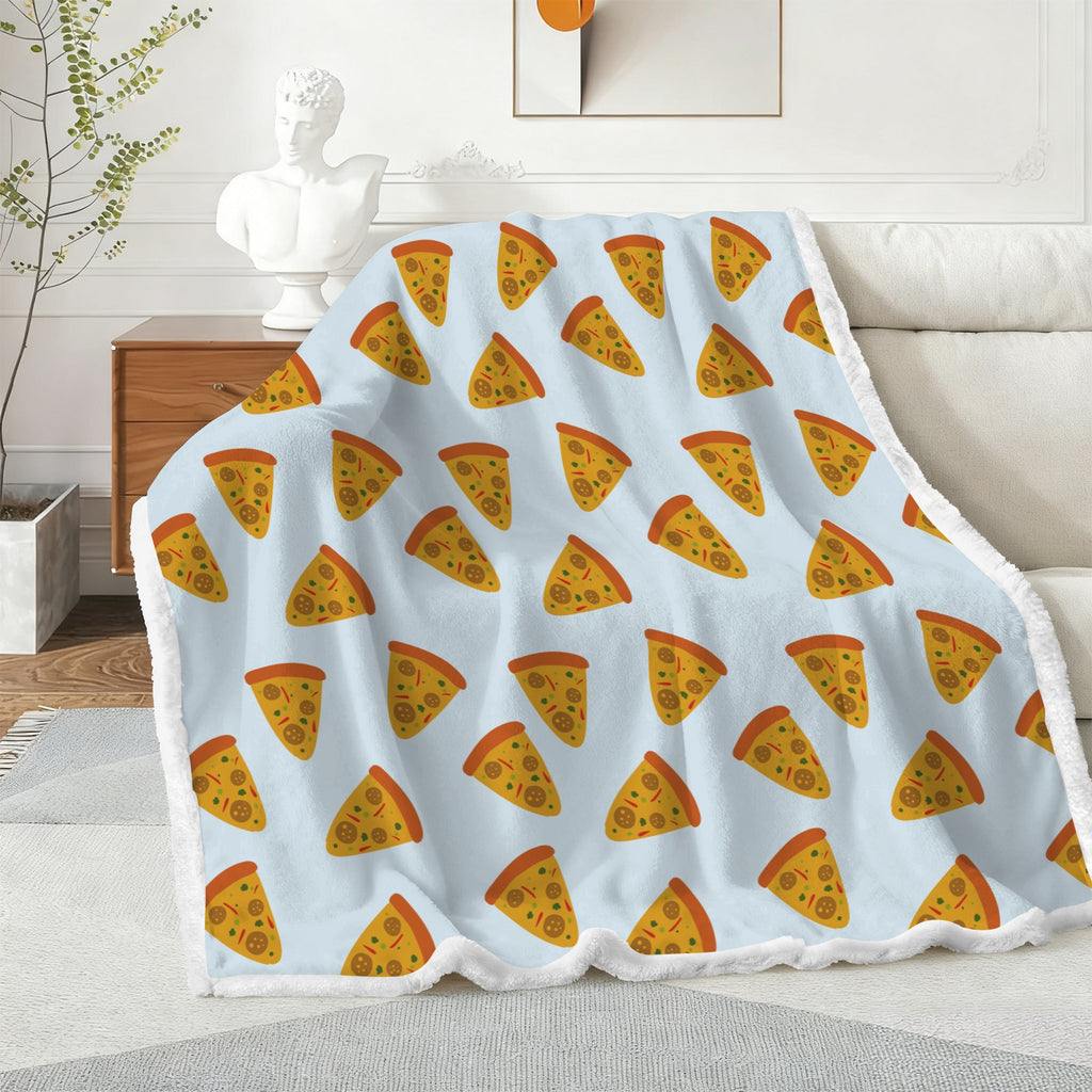 Pizzas - Double-Layer Fleece Blanket 51"x59"