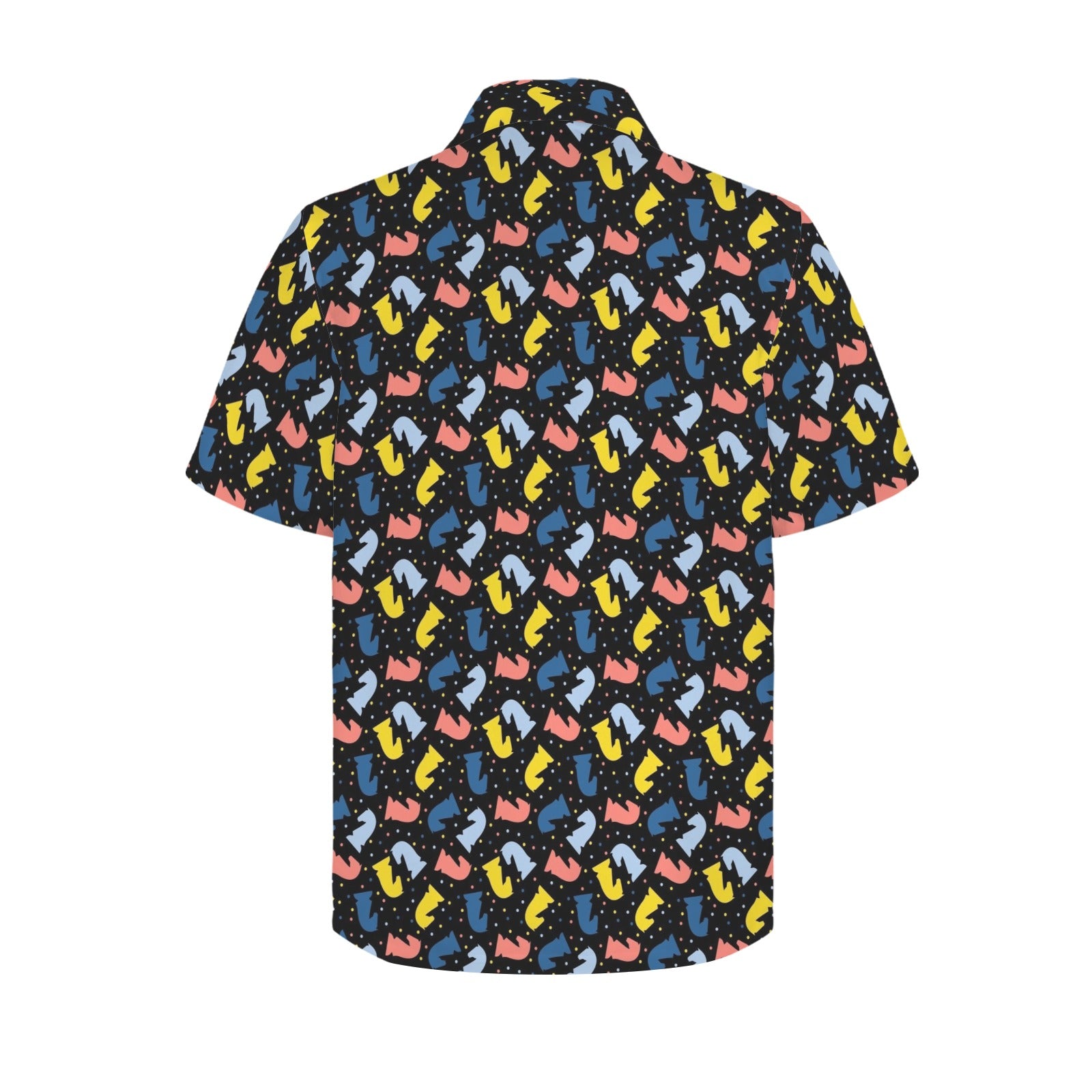 Colourful Chess Pattern Men's Hawaiian Shirt
