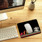 Evolution Of A Drummer Leather Mouse Pad Leather Mouse Pad Music Printed Offshore