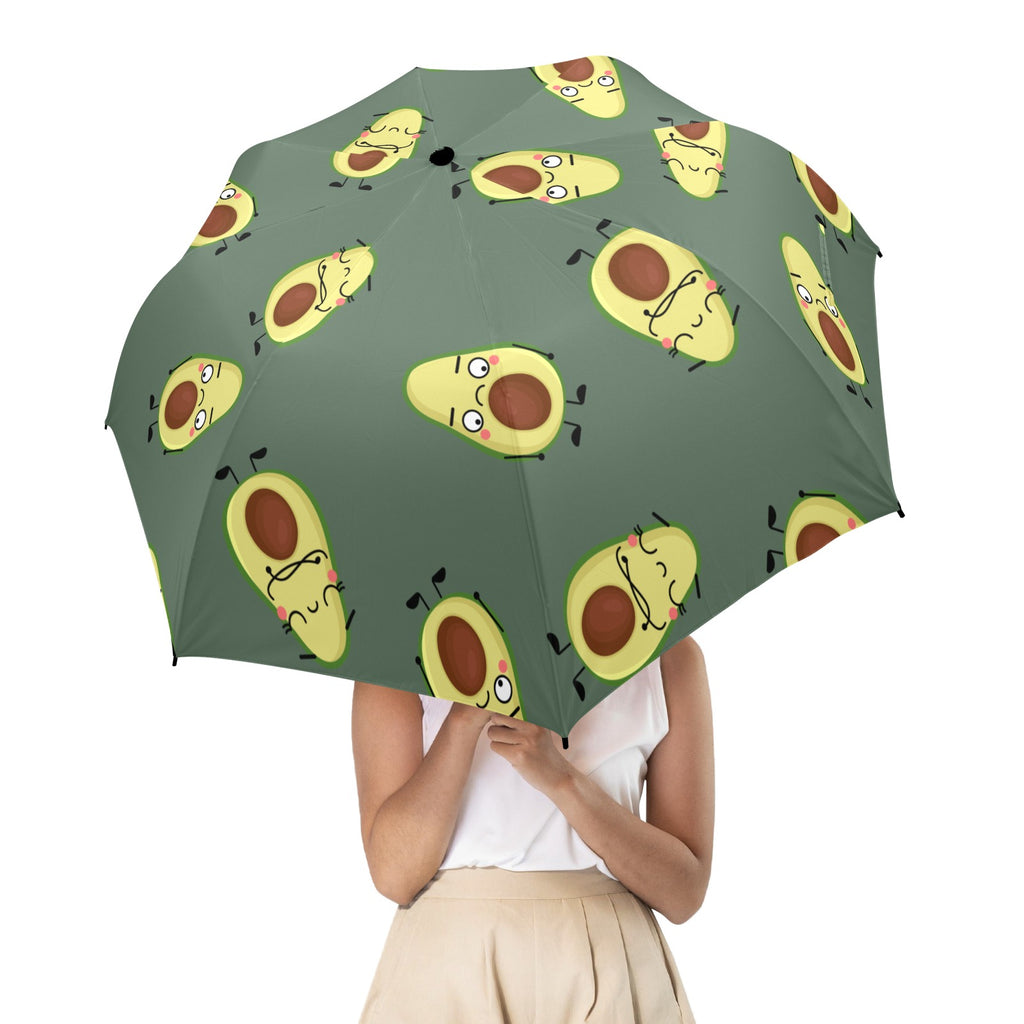 Avocado Characters - Semi-Automatic Foldable Umbrella (Model U12) Semi-Automatic Foldable Umbrella (U12)