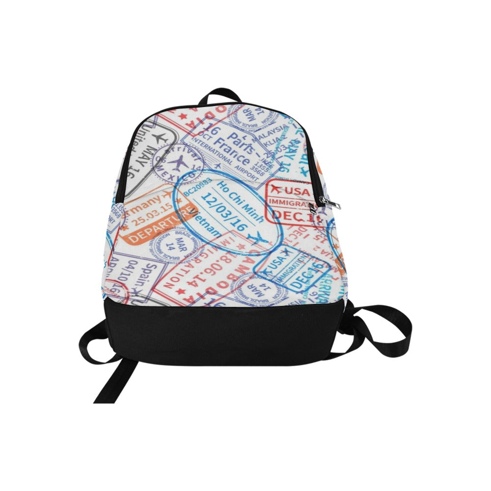 Travel Stamps - Fabric Backpack