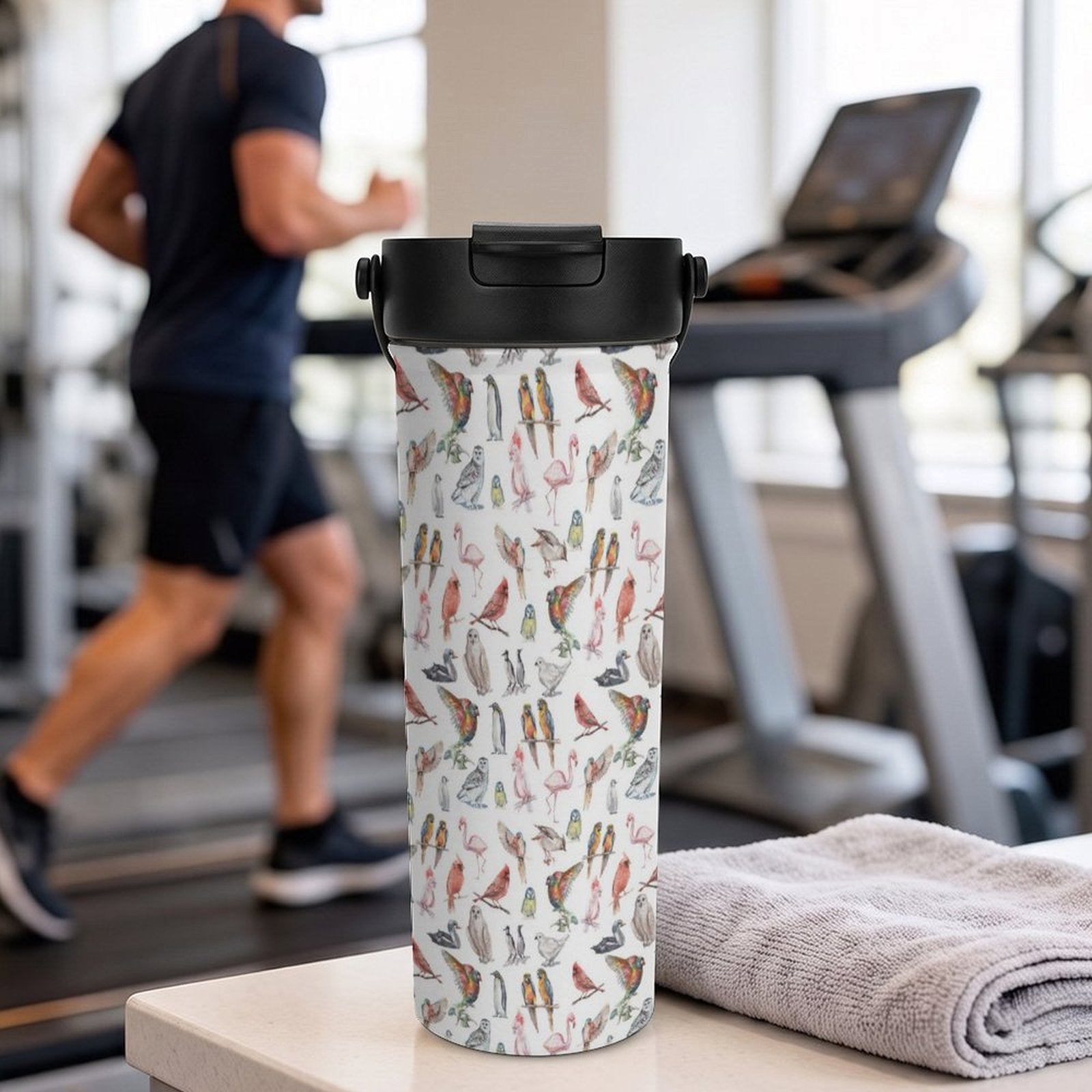 Birds Of A Feather 20oz Tea Tumbler with Carry Handle