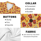 Cola Men's Short Sleeve Hawaiian Shirt Men's Hawaiian Shirt (New) Food Printed Offshore