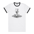 I'm Fine Drowning Thumbs Up AS Colour Staple Ringer Tee