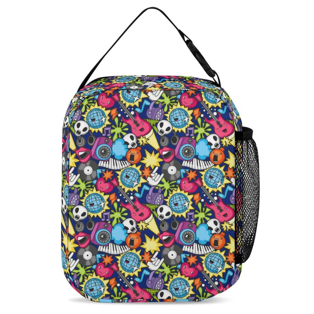 Sticker Music Backpack, Lunch Bag & Pencil Case Set