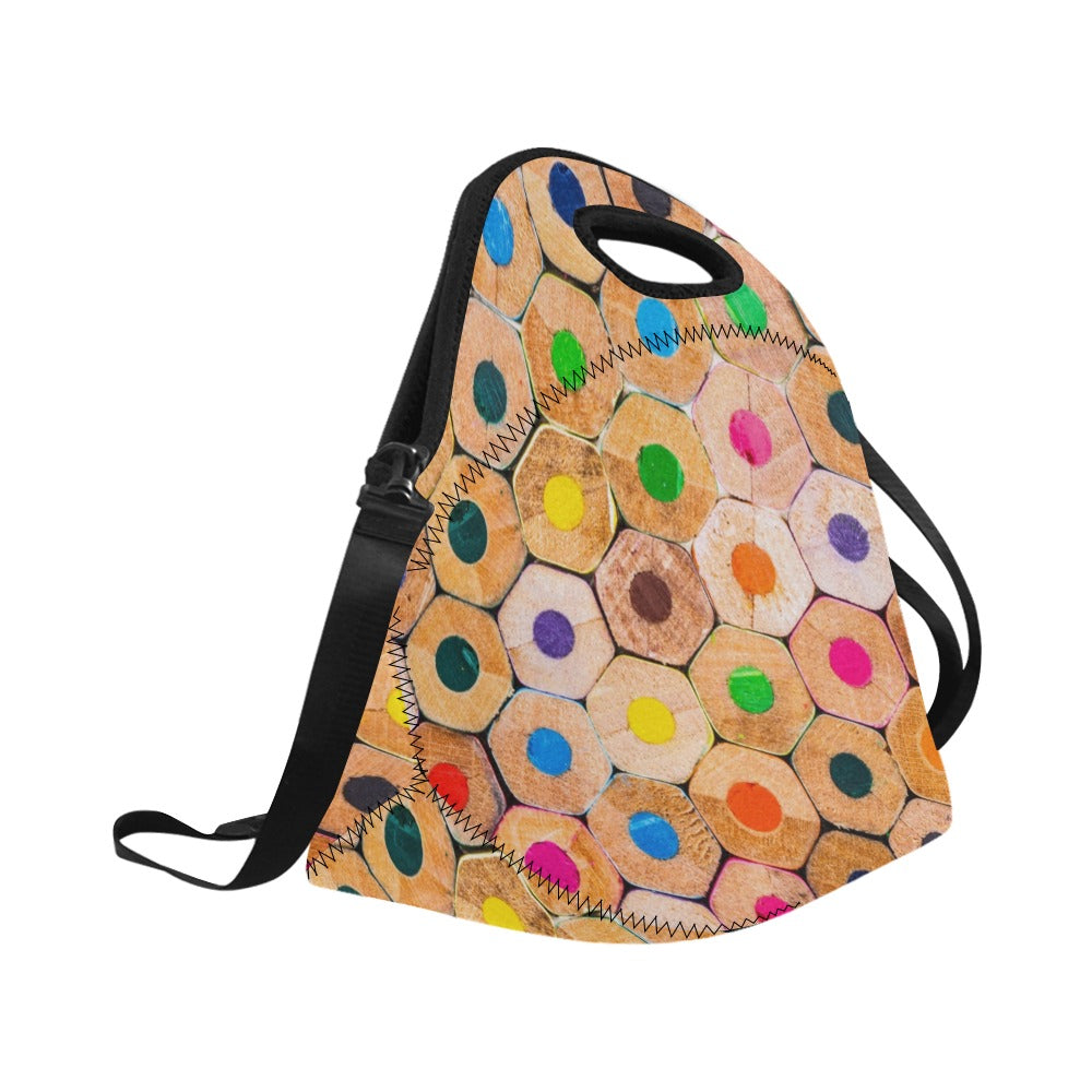 Pencils - Neoprene Lunch Bag Neoprene Lunch Bag Printed Offshore