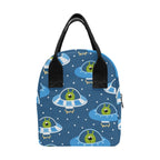 Cute Aliens in UFOs - Zipper Lunch Bag Zipper Lunch Bag Printed Offshore