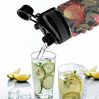 Australian Native Flowers - Insulated Water Bottle with Dual-Use Lid (18oz) Insulated Water Bottle with Dual-Use Lid (18oz) Plants Printed Offshore