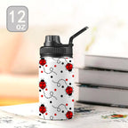 Ladybugs On The Move - Kids Water Bottle with Chug Lid (12 oz) Kids Water Bottle with Chug Lid animal Printed Offshore