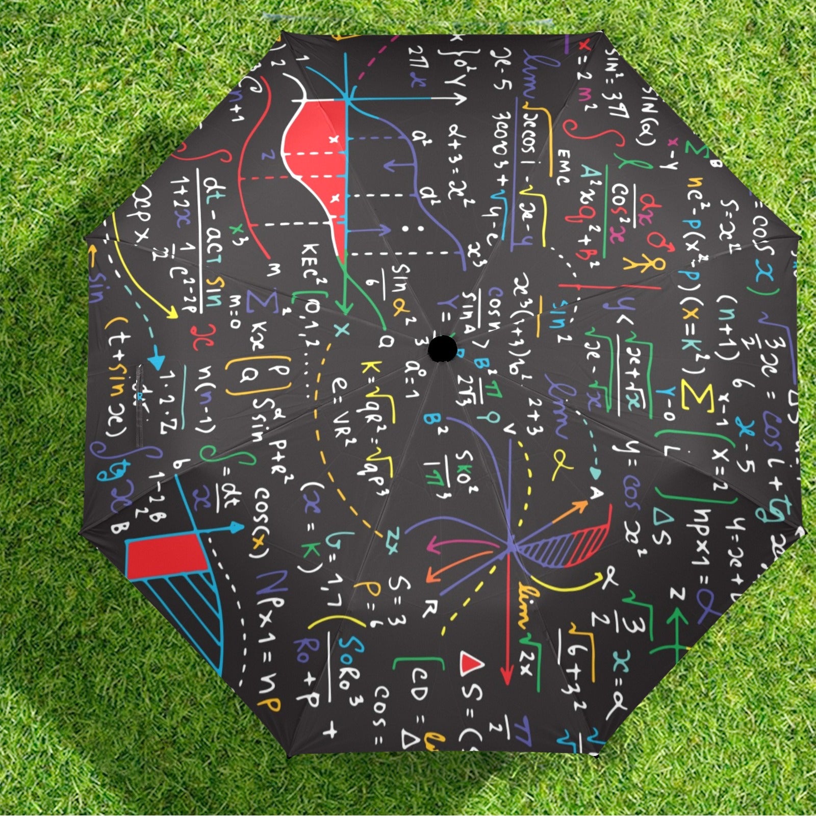Colourful Maths Formulas - Semi-Automatic Foldable Umbrella (Model U12) Semi-Automatic Foldable Umbrella (U12)