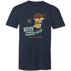Stay Cool, Find Your Happy Place - Mens T-Shirt Navy Mens T-shirt Printed In Australia