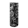 Monsters In Black And White 20oz Tall Skinny Tumbler with Lid and Straw One Size 20oz Tall Skinny Tumbler with Lid and Straw Printed Offshore