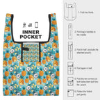 Pineapple Coconut Foldable Shopping Bag