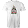 Koala Christmas Tree Mens T-Shirt White Mens Christmas T-shirt Christmas Printed In Australia
