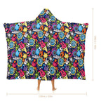 Sticker Music Kids Hooded Blanket 100cm x 130cm Kids Hooded Blanket Music Printed Offshore